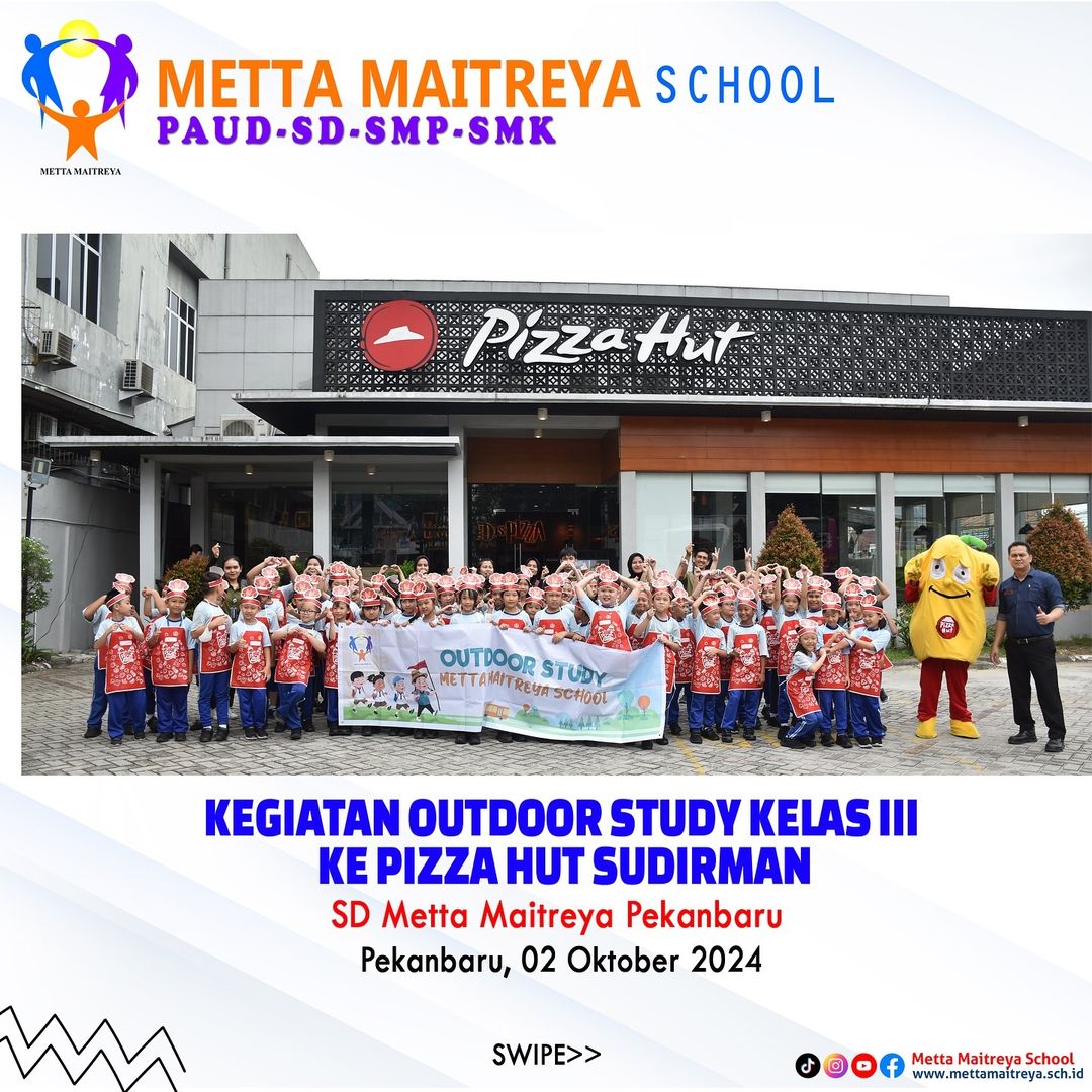Kegiatan Outdoor Study Kelas III ke Pizza Hut Sudirman | SD Metta Maitreya